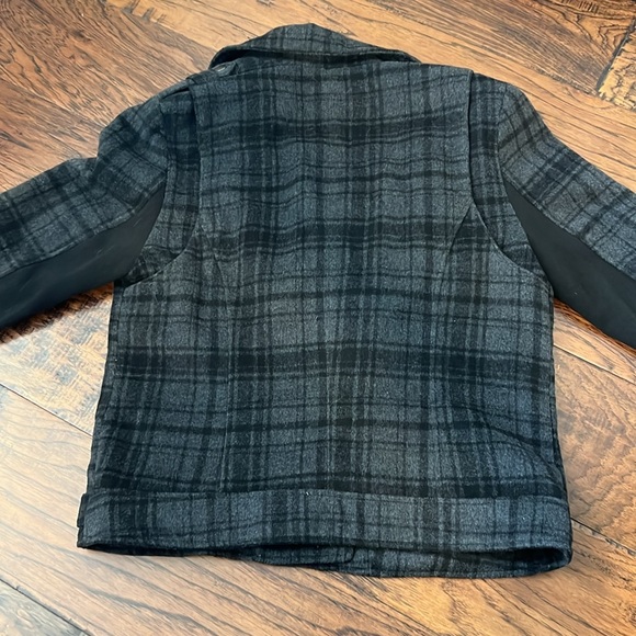 Tart plaid wool blend moto jacket - Picture 5 of 6